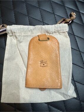 IL Bisonte Tan Leather Key Pouch